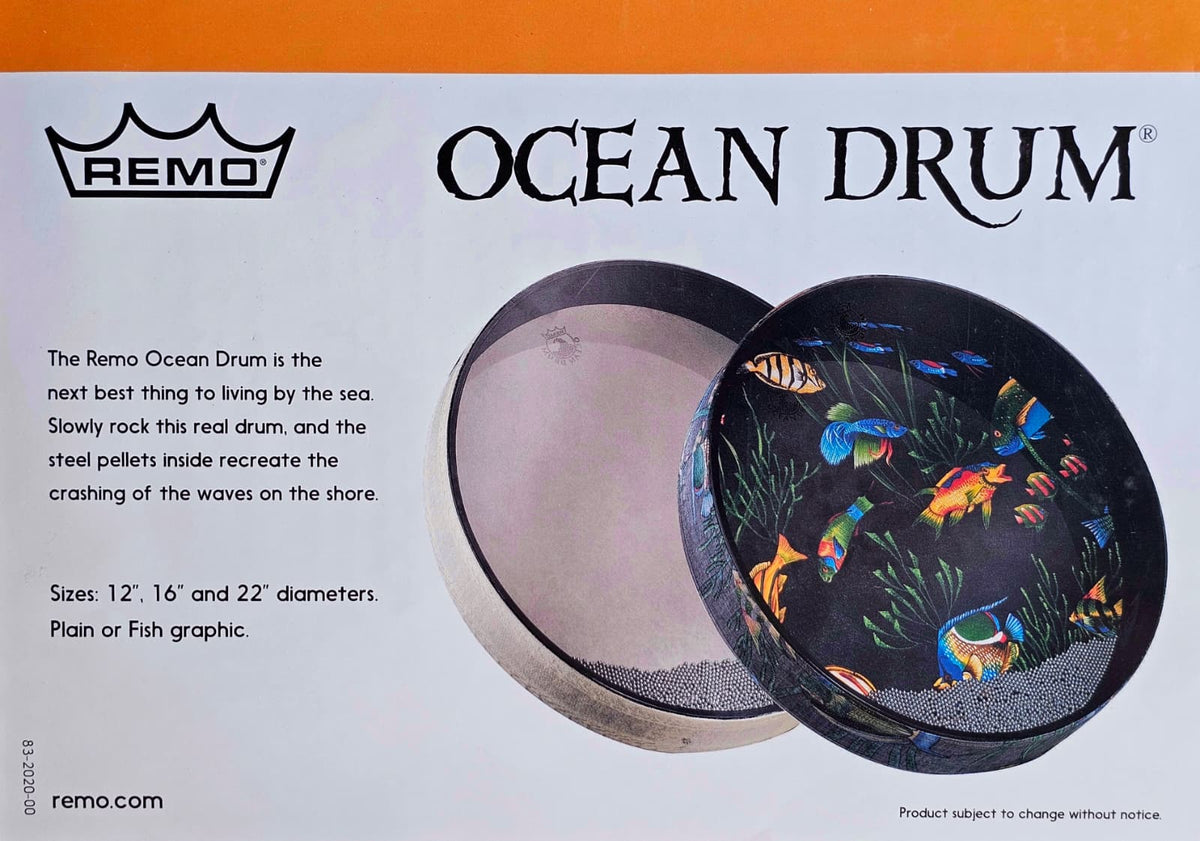 Remo Ocean Drum 16" – Grafica Pesci